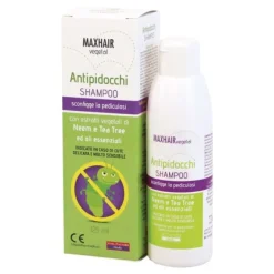 Farmaderbe Maxhair Vegetal Shampoo Antipidocchi per Trattamento Pidocchi Flacone 125 ml