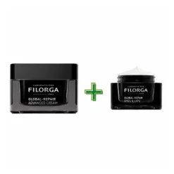 Filorga Cofanetto Natale Global-Repair Advanced Crema 50 ml + Occhi e Labbra 15 ml + Pochette