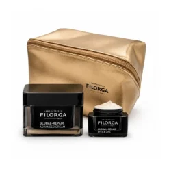 Filorga Cofanetto Natale Global-Repair Advanced Crema 50 ml + Occhi e Labbra 15 ml + Pochette