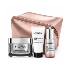 Filorga Cofanetto Natale NCEF-Revitalize Crema 50 ml + Siero 5 ml + Crema Notte 14 ml + Pochette