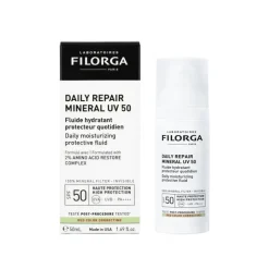 Filorga Daily Repair Mineral UV SPF 50 Fluido Solare Idratante per Pelli Sensibili 50 ml