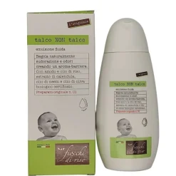 Fiocchi di Riso Talco Non Talco Emulsione Fluida Corpo per Adulti e Bambini 120ml