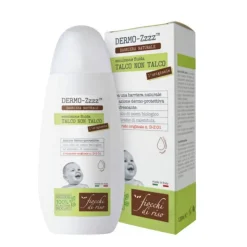 Fiocchi di Riso Talco Non Talco Emulsione Fluida Corpo per Adulti e Bambini 120ml