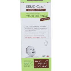 Fiocchi di Riso Talco Non Talco Emulsione Fluida Corpo per Adulti e Bambini 120ml