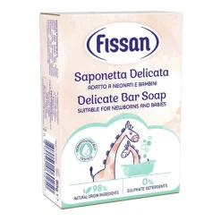 Fissan Saponetta Delicata Igiene Quotidiana Viso e Corpo Pelle Sensibile 90 g