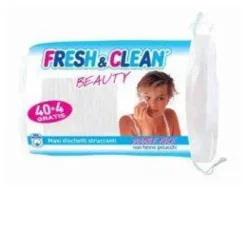 Fresh&Clean Maxi Dischetti Struccanti per Detersione Delicata Viso e Igiene Bambino 44 Pezzi