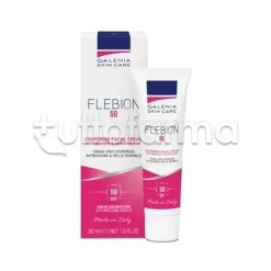 Galenia Flebion 50 Crema Solare Viso SPF50+ per Couperose 30ml
