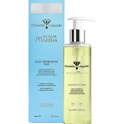 Gioiello liquido olio detergente viso acqua marina per detersione profonda e nutriente 150 ml