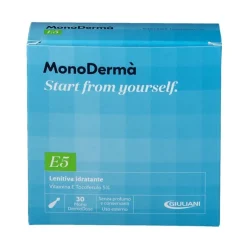 Giuliani Monoderma E5 Trattamento Viso Vitamina E Lenitiva ed Idratante 28 Capsule