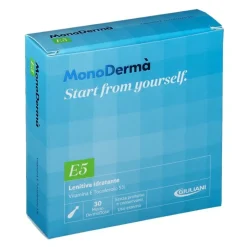 Giuliani Monoderma E5 Trattamento Viso Vitamina E Lenitiva ed Idratante 28 Capsule