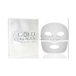 Gold Collagen Hydrogel Mask Maschera Pelle Spente e Disidratate 4 Pezzi