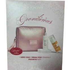 Goovi Cofanetto Vitamina C Antiossidante con Siero Viso + Crema Viso + Pochette
