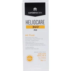 Heliocare 360° MD Ak Fluid Crema Solare per Prevenire la Cheratosi 50ml