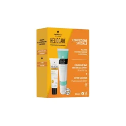 Heliocare 360 Water Gel Solare SPF50 50ml + Dopo Sole Formato Viaggi 100ml Kit 2 Pezzi