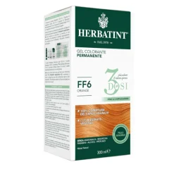 Herbatint 3 Dosi FF6 Tinta per Capelli Orange Tinta Naturale per Capelli 300ml