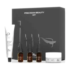 Hino Natural Skincare Precision Beauty Kit Routine Viso e Décolleté Minitaglie per Detersione e Antiage