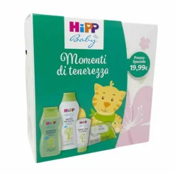 HiPP Cofanetto Shampoo 200ml + Bagno 350ml + Crema 75ml + 20 Salviette
