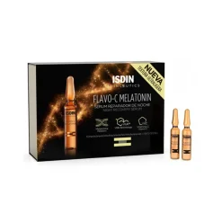 Isdinceutics Flavo C Melatonin Siero Viso Notturno 10 Fiale
