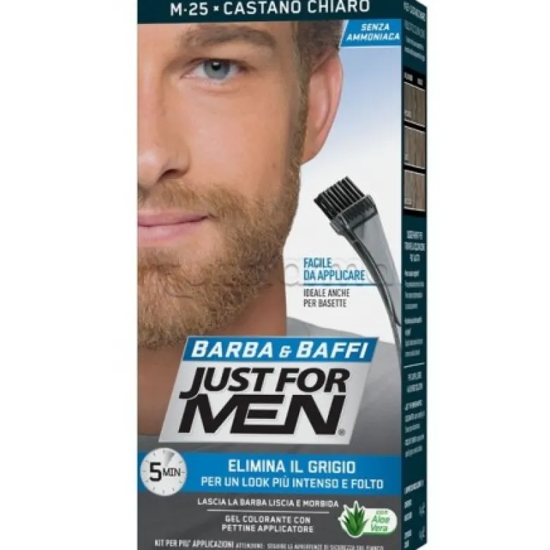 Just For Men Tinta Barba & Baffi Castano Chiaro M25