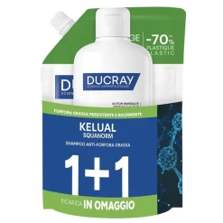 Kelual Squanorm Kit Forfora Grassa per Forfora Grassa Persistente 400 ml con Ricarica