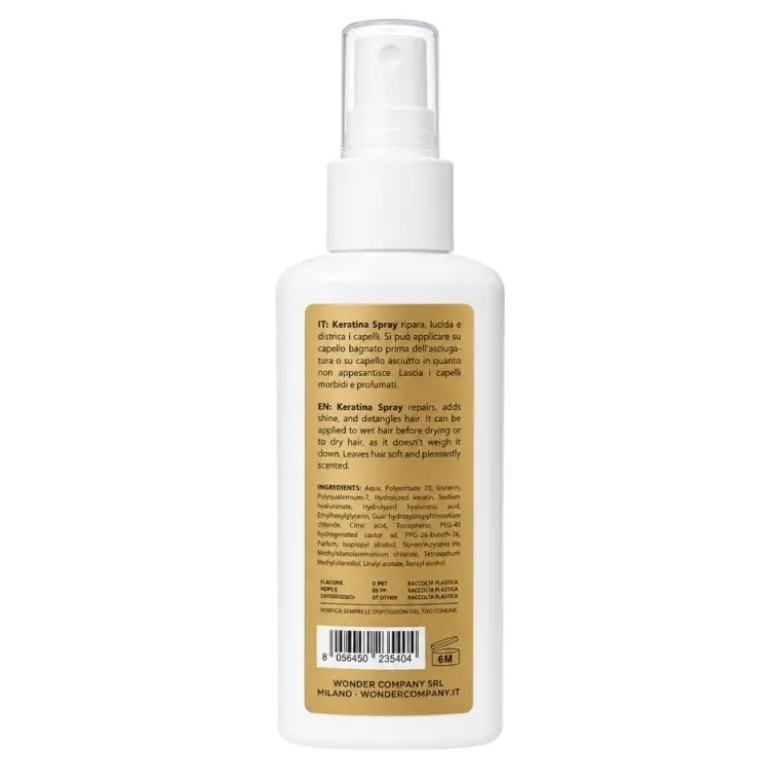 Keratina Spray Trattamento Senza Risciacquo con Cheratina per Capelli 75 ml