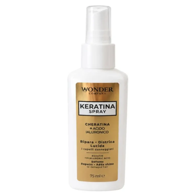 Keratina Spray Trattamento Senza Risciacquo con Cheratina per Capelli 75 ml