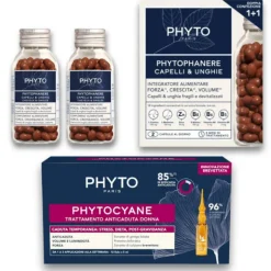 Kit Anticaduta Capelli Post-Parto di Phyto - Trattamento 3 Mesi