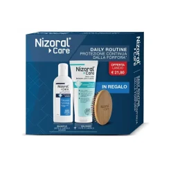 Kit Nizoral Care Daily Routine Shampoo e Balsamo + Spazzola Omaggio