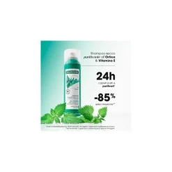 Klorane Oil Control Shampoo Secco Purificante Ortica per Capelli Grassi 150ml