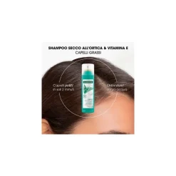 Klorane Oil Control Shampoo Secco Purificante Ortica per Capelli Grassi 150ml