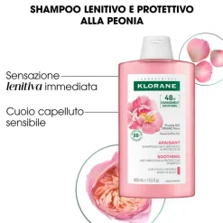 Klorane Shampoo Lenitivo e Protettivo Bio alla Peonia 400ml