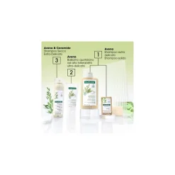 Klorane Shampoo Secco Extra-Delicato all'Avena per Capelli Scuri 150ml