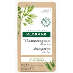 Klorane Shampoo Solido Gusto Avena Tutti i Tipi di Capelli 80g