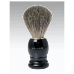 Koh-i-Noor Pennello per la Barba Manico Nero per Rasatura Tradizionale 1 Pezzo