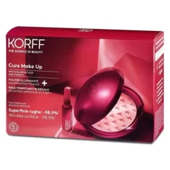 Korff Cure Make Up Polvere Illuminante per Pelle Luminosa con Fiale Collagen Age Filler Cofanetto + 7 Fiale
