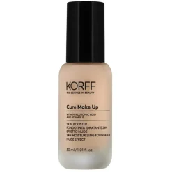 Korff Fondotinta Idratante 24h Effetto Nude per Pelle Idratata e Naturale 30 ml