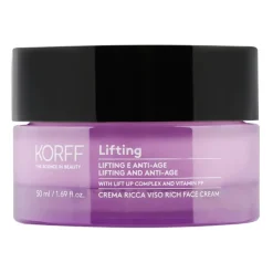 Korff Lifting Crema Ricca Viso Idratante Antirughe per Pelle Secca 50ml