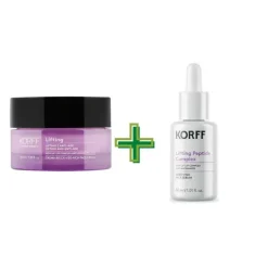 Korff Tone and Lift Cofanetto Natale 2026 Crema Viso 50 ml + Siero 10 ml + Teddy Beauty Case