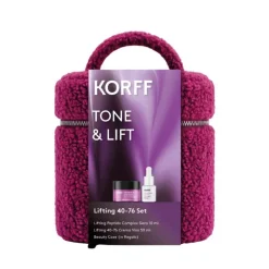 Korff Tone and Lift Cofanetto Natale 2026 Crema Viso 50 ml + Siero 10 ml + Teddy Beauty Case