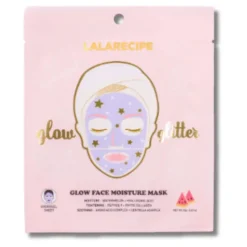 Lalarecipe Glow Face Moisture Mask Maschera Coreana Viso con Glitter 10 pezzi