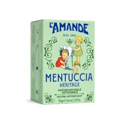 L'Amande Sapone Naturale Artigianale Mentuccia per Viso e Corpo 150 g