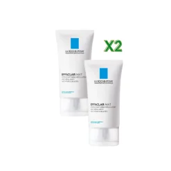 La Roche Posay Effaclar Mat Crema Idratante per Pelle Grassa 40 ml - 2 Confezioni