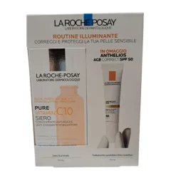 La Roche Posay Kit Vitamin C10 Siero Antirughe + Omaggio Anthelios Age Correct SPF 50 15ml