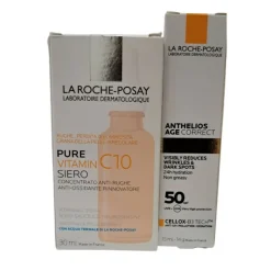 La Roche Posay Kit Vitamin C10 Siero Antirughe + Omaggio Anthelios Age Correct SPF 50 15ml