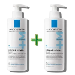 La Roche Posay Lipikar Baume AP+Max Trattamento Idratante - 2 Confezioni da 400ml