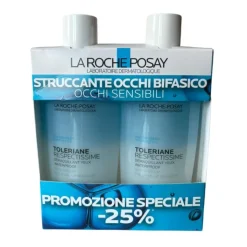 La Roche Posay Toleriane Respectissime Struccante Occhi Bifasico Bipacco 2 x 125 ml