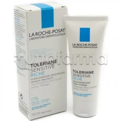 La Roche Posay Toleriane Sensitive Riche Crema Viso Protettiva 40ml con Mascara Volumizzante in Omaggio