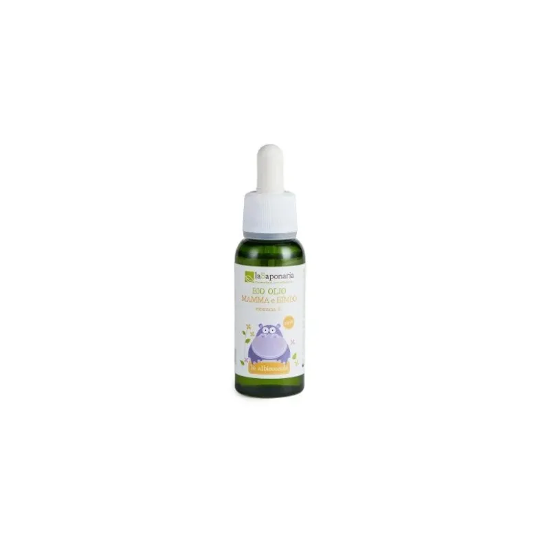 La Saponaria Bio Albicoccola Olio Mamma e Bimbo Emolliente e Lenitivo con Vitamina E 30 ml