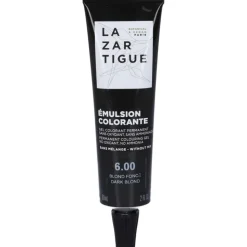 Lazartigue Emulsion Colorante 6.00 Dark Blond per Colorazione Permanente e Copertura Capelli Bianchi 60 ml