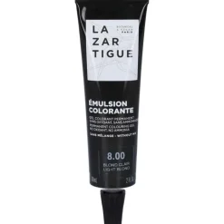 Lazartigue Emulsion Colorante 8.00 Blond Clair per Capelli Bianchi Tubo da 60 ml